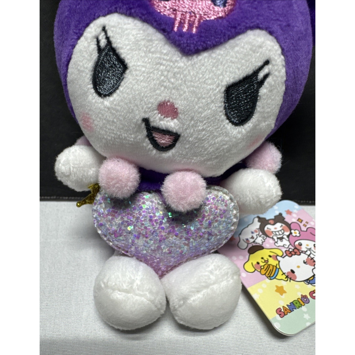 Nwt 2021 Sanrio Smiles Kuromi Anime Mascot Doll Chain Plush Purple Queen — image 3 of 8